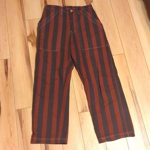 Big Bud Press Black Striped Work Pants-Paprika